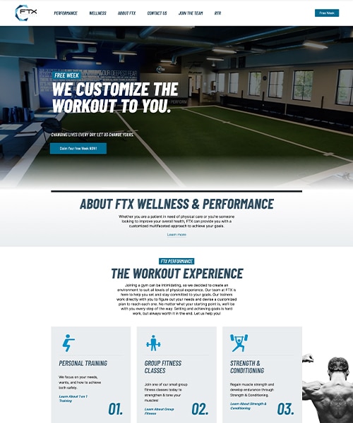 FTX Wellness WordPress website thumbnail