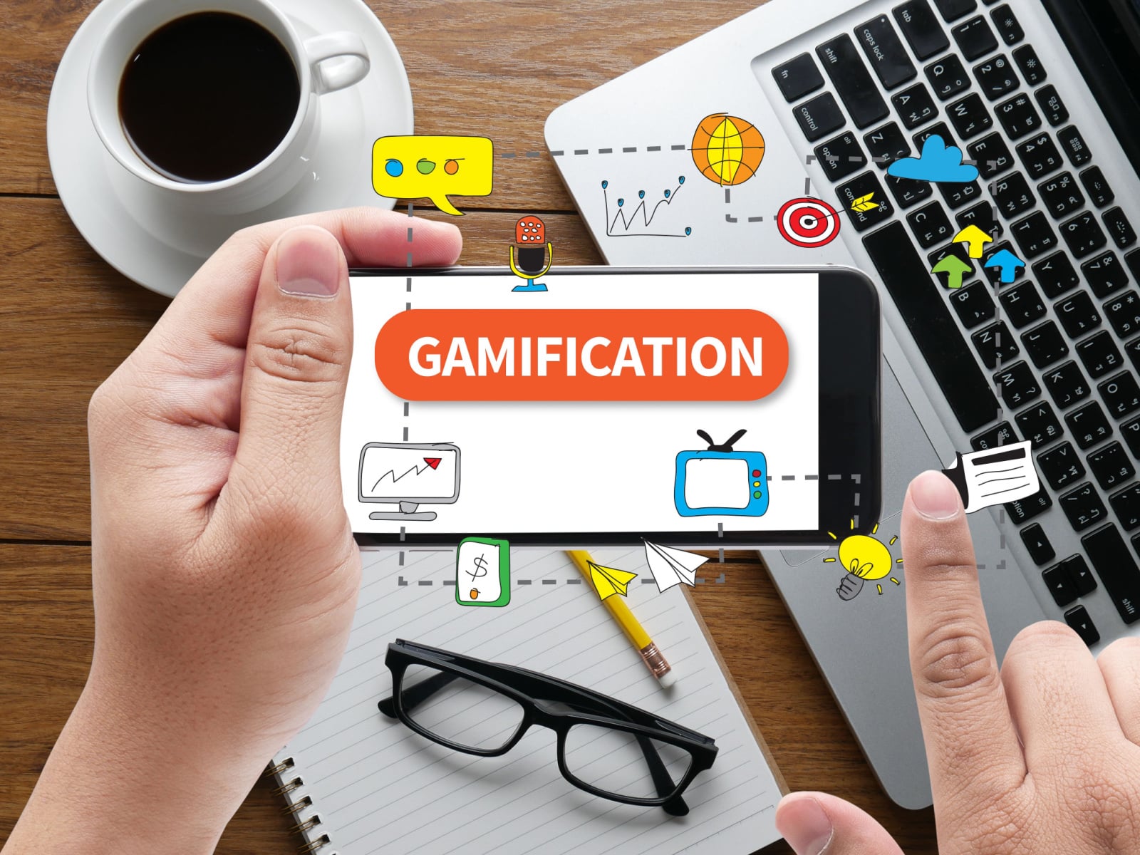 Gamification in marketing concept